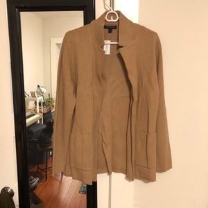 Camel knit blazer